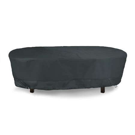 Eevelle MERIDIAN Series, Oval Table Cover - Charcoal Gray, 66L x 25.5W x 42H MDTBLOVL_66L_42W_25H-CHL
